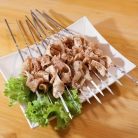 20/30/50db Tartós Rozsdamentes Acél BBQ Nyársak 1 Cső Tárolóval, Újrahasználható és Könnyen Tisztítható Kültéri és Beltéri Grillezési Partikhoz 30 db