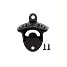 1 db Vintage "Nyisd ki itt" öntöttvas falra szerelhető palacknyitó Egy Fekete