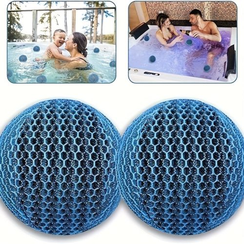 2 db Újrahasználható jakuzzi vagy medence szennyeződés-elnyelő golyók