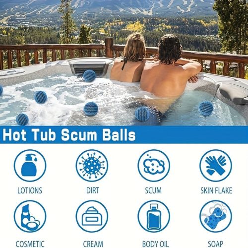 2 db Újrahasználható jakuzzi vagy medence szennyeződés-elnyelő golyók