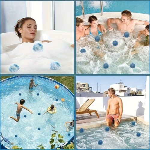 2 db Újrahasználható jakuzzi vagy medence szennyeződés-elnyelő golyók