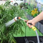 Fém kerti locsolópisztoly – 8 funkciós öntözőfej, forgatható, ergonomikus kialakítás