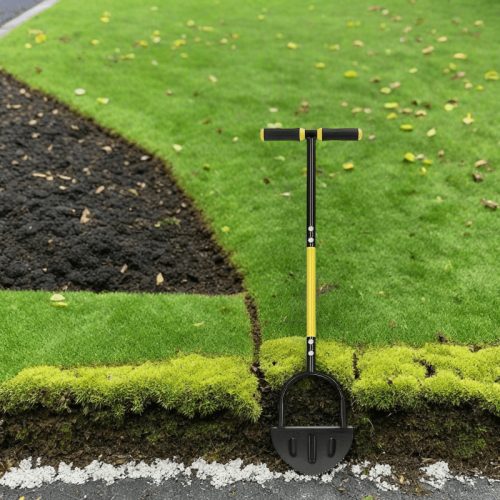 Kézi fűszegélyező lapát – Fogazott penge, ergonomikus markolat, kerti és lépcsővágáshoz