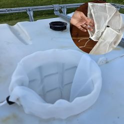   Nylon szűrőháló IBC hordókhoz – 5 db-os készlet, 30×30 cm, esővízgyűjtéshez és víztartály szűréshez