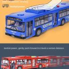 30 cm-es Dupla Ajtós Játékbusz Fénnyel és Hanggal