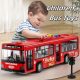 30.48 cm-es piros és kék dupla ajtós busz