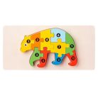 3D-s Montessori fa puzzle játék