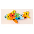 3D-s Montessori fa puzzle játék