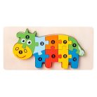 3D-s Montessori fa puzzle játék