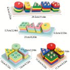 Montessori geometriai formaválogató játék