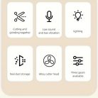 Körömvágó és polírozó LED-es fénnyel, lítium-ion akkumulátorral, otthoni használatra, szalonminőségű körömápoláshoz