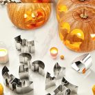 10 darabos Halloween tökfaragó rozsdamentes acél formakészlet - Tökéletes DIY sütéshez és díszítéshez - Alkalmas különböző tök méretekhez - Márka: Sinzaz