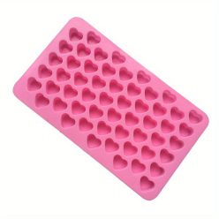   1db 55 lyukú 3D jégkocka tálca mini szív szilikon forma csokoládé fondant forma tészta zselé keksz sütő torta díszítő eszközök