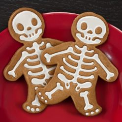   3D Váz Skelet Gingerbread Man Süti Kiszúró Szett, Műanyag Süteménynyomó Forma Sütéshez és Torta Dekoráláshoz