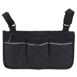   kerekesszékes tároló táska cipzárral és állítható hevederekkel