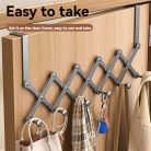 Ajtóra szerelhető szervező 6db akasztóval