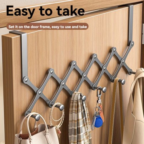 Ajtóra szerelhető szervező 6db akasztóval