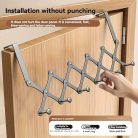 Ajtóra szerelhető szervező 6db akasztóval