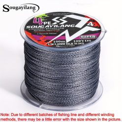   Sougayilang 100M 4 szálas PE fonott horgászzsinór – erős és tartós a maximális fogásért