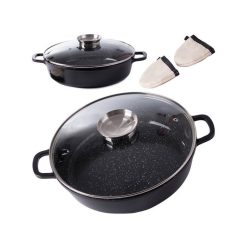   Nagy 6 literes indukciós gáz főzéshez és sütéshez alkalmas fűszeres edény aromatizálóval