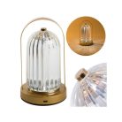 Éjjeli lámpa asztal kristály LED lámpa érintős - gyerekszoba, olvasólámpa, éjjeliszekrény - modern design