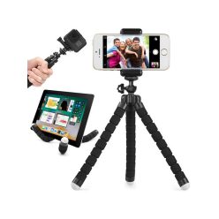   Rugalmas telefon tartó állvány - selfie bot, okostelefon tartó, tripod stand, telefon rögzítő, flexibilis telefon tartó