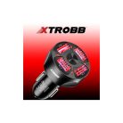 Autós töltő 4 USB csatlakozóval és Xtrobb 19907 kábellel