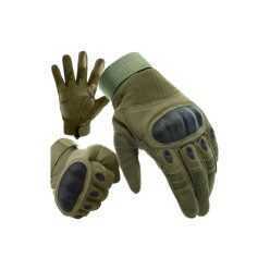  Taktikai kesztyű - L-khaki Trizand 21771 - terepszín - outdoor - vadász - airsoft - kézvédő - munkavédelem