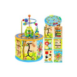   Fa oktató kocka gyerekeknek - számok, betűk, színek, formák, játék - 22429