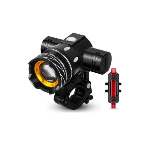 Kerékpár lámpa LED T6 szett elölre és hátulra